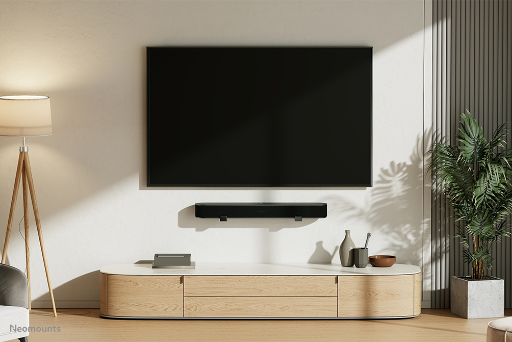 Neomounts AWL29-550BL1 Supporto per videobar/soundbar a parete - max 15 kg - universale